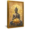 quadro buda e lotus dourado