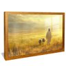 quadro o bom pastor dourado reflexo