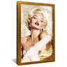 quadro poster marilyn monroe dourado