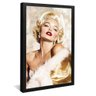 quadro poster marilyn monroe preto