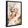 quadro poster marilyn monroe preto reflexo