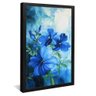 quadro pintura serena azul preto