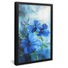 quadro pintura serena azul preto reflexo