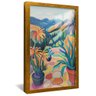 quadro pintura campo alegre dourado reflexo
