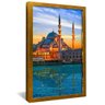 quadro arquitetura de dubai dourado