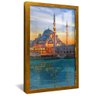 quadro arquitetura de dubai dourado reflexo