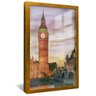 quadro arquitetura de londres dourado reflexo