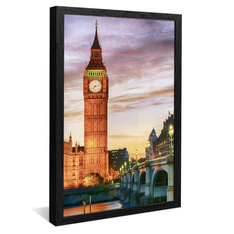 quadro arquitetura de londres preto