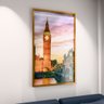 1 quadro arquitetura de londres dourado