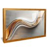 quadro prata liquida dourado reflexo