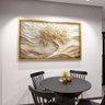 1 quadro arvore em ceramica branca dourado
