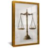 quadro balanca da justica dourado reflexo