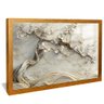 quadro arvore em marmore branco dourado reflexo