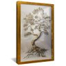 quadro bonzai dourado dourado reflexo