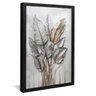quadro buque em cromo preto reflexo