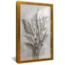 quadro floral em prata dourado reflexo