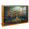 quadro arvore dourada magnifica dourado reflexo