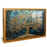 quadro arvore ouro painel dourado reflexo