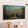 2 quadro arvore ouro painel dourado