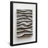 quadro painel cetim 3d preto