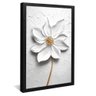 quadro flor de leite com dourado preto