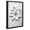 quadro flor de leite em pasto preto