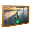 quadro caminho para praia dourado reflexo