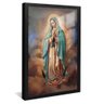 quadro nossa senhora de guadalupe preto reflexo