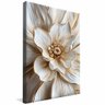 quadro pintura floral branco borda infinita