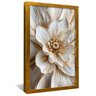 quadro pintura floral branco dourado