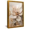 quadro arte flor de castanha dourado reflexo