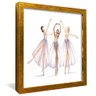 quadro a danca das bailarinas dourado