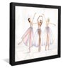 quadro a danca das bailarinas preto reflexo