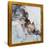 quadro marmore abstrato dourado