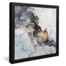 quadro marmore abstrato preto reflexo