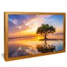 quadro arvore no lago dourado