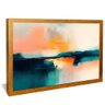 quadro pintura horizonte sereno abstrato dourado