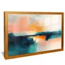 quadro pintura horizonte sereno abstrato dourado reflexo