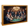 quadro gangster poker dourado