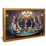 quadro gangster poker dourado reflexo