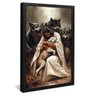 quadro jesus protegendo cordeiro preto
