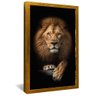 quadro leao juda imponente dourado