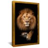 quadro leao majestoso juda dourado