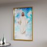 2 quadro jesus em seu reino gold