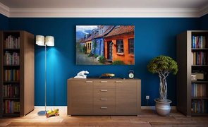 parede azul