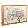 quadro arvore da vida em pasto dourado reflexo
