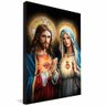 quadro sagrado coracao jesus maria borda infinita