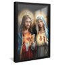 quadro sagrado coracao jesus maria preto reflexo