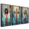 quadro trio religioso preto