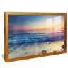 quadro por sol praia dourado reflexo